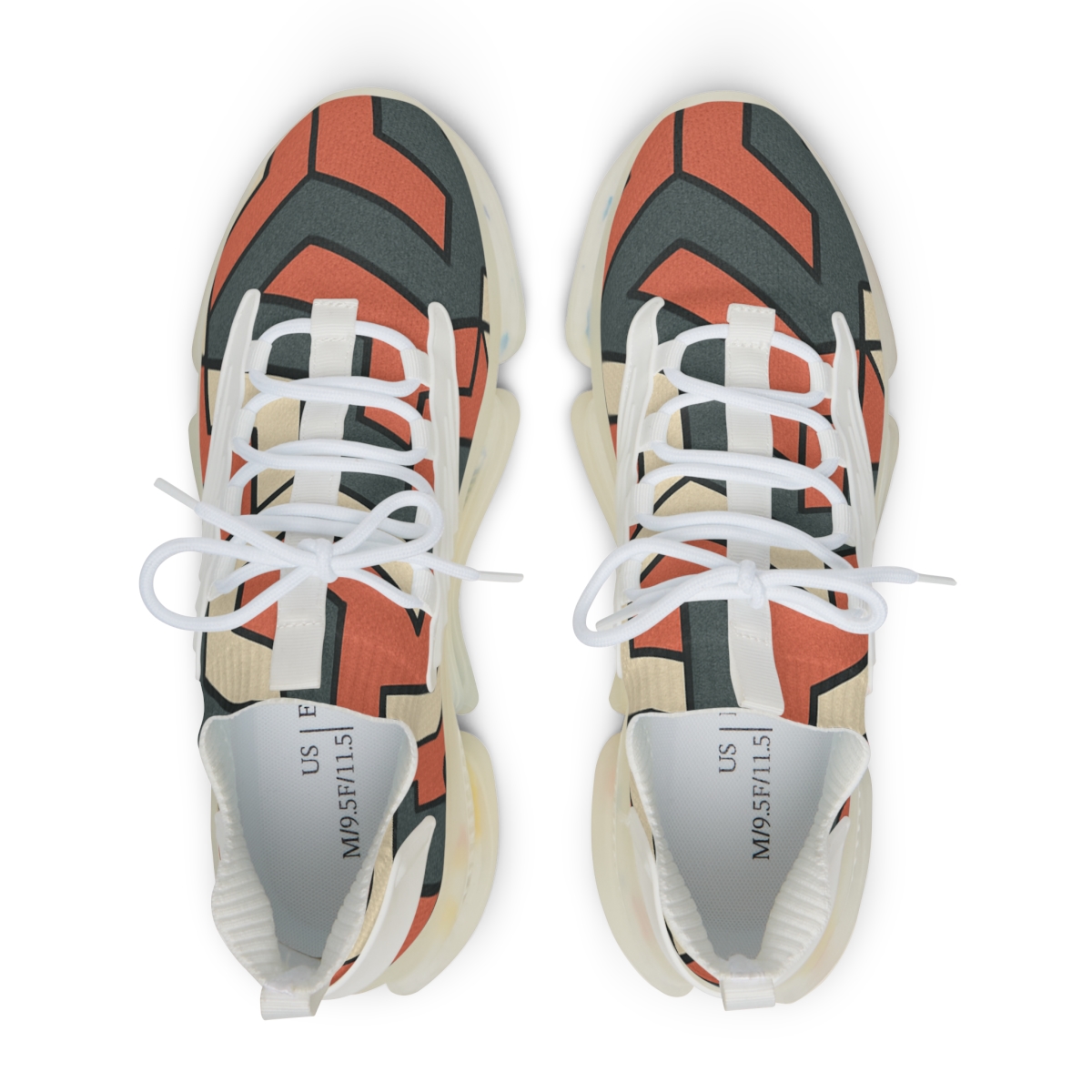 Kinetic Hex Step Cascade unique printed sneakers