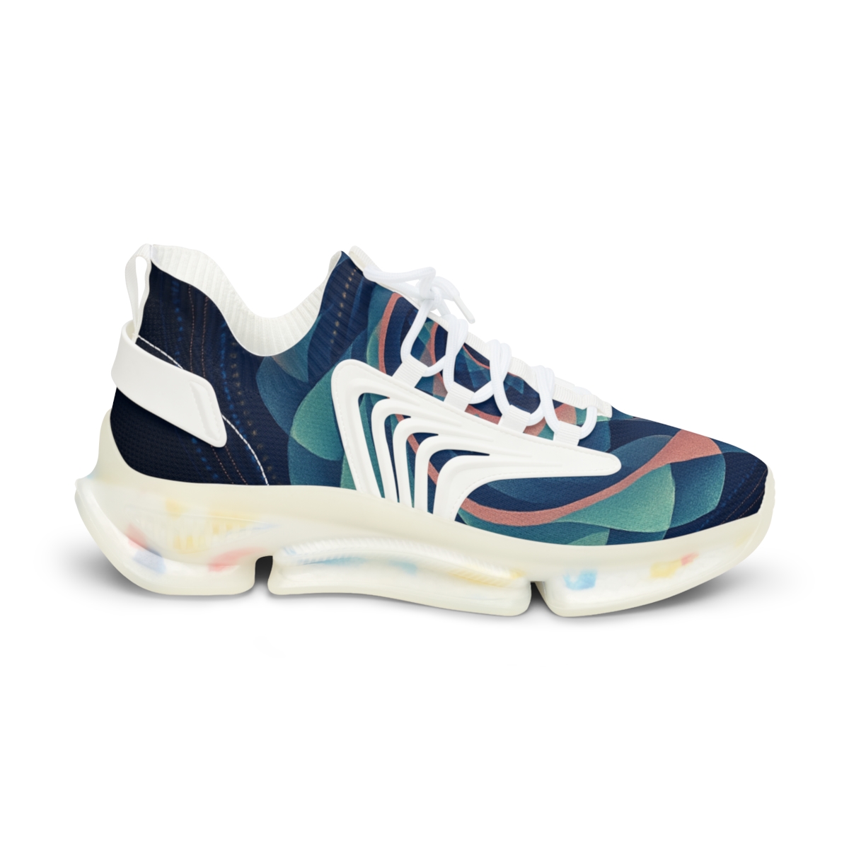 Prismatic Spiral Rosette premium sport sneakers