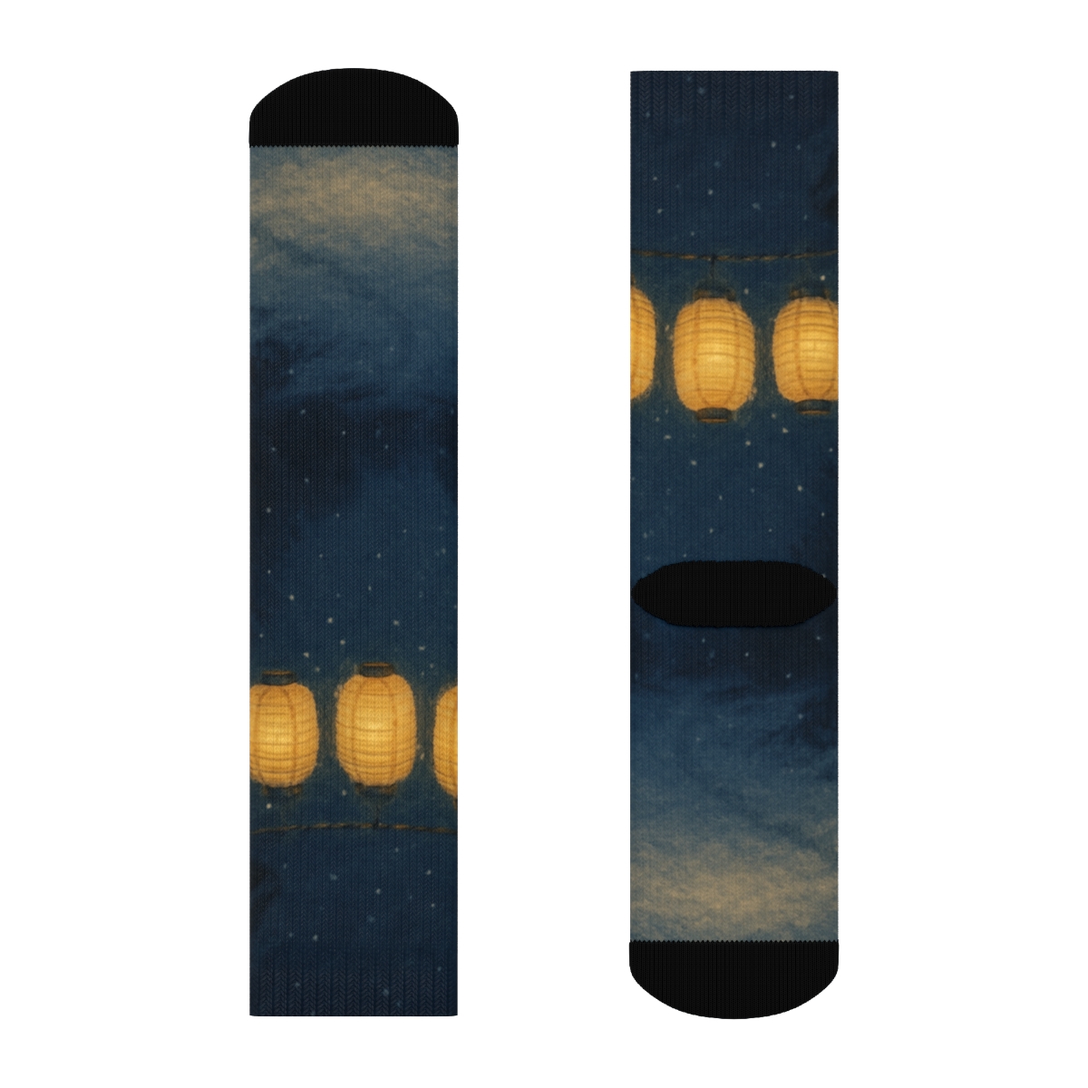 Winter Lantern Starlight trendy colorful socks