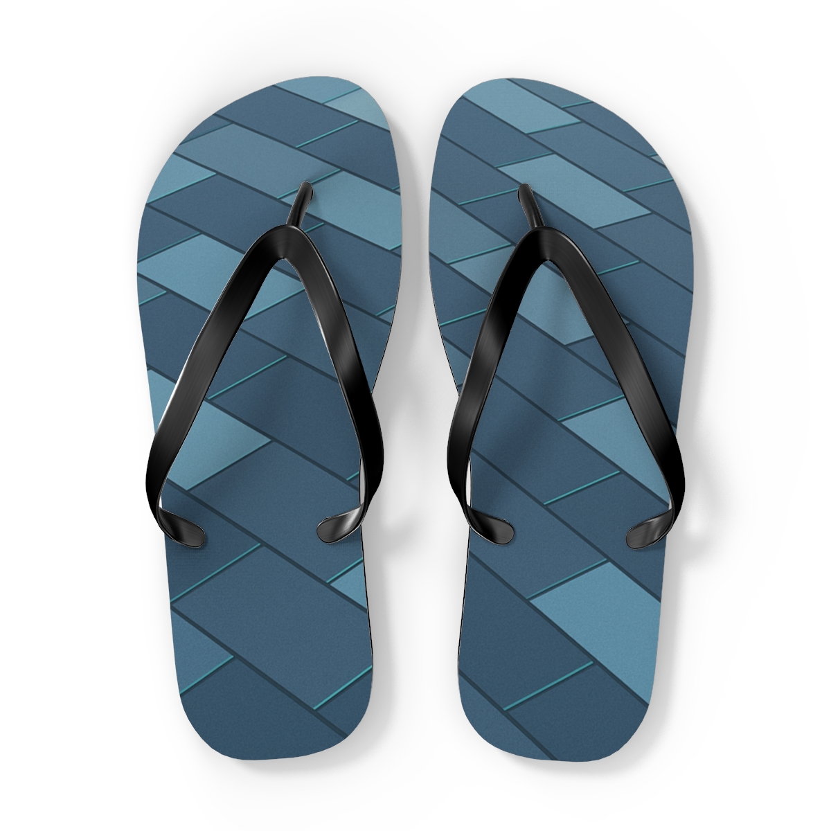Sheared Hex Weave Gradient soft sole flip flops