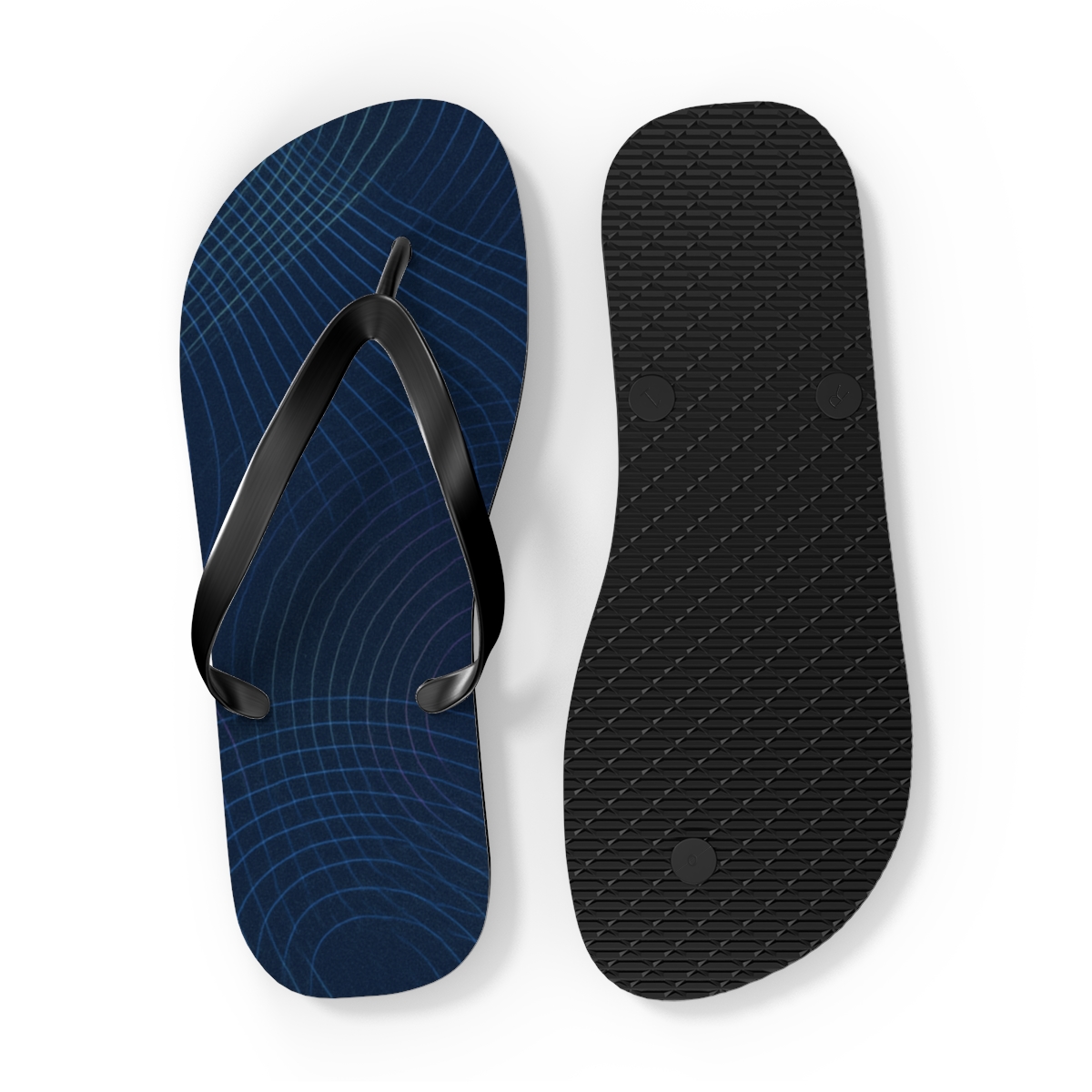 Moire Orbit Weave custom flip flops