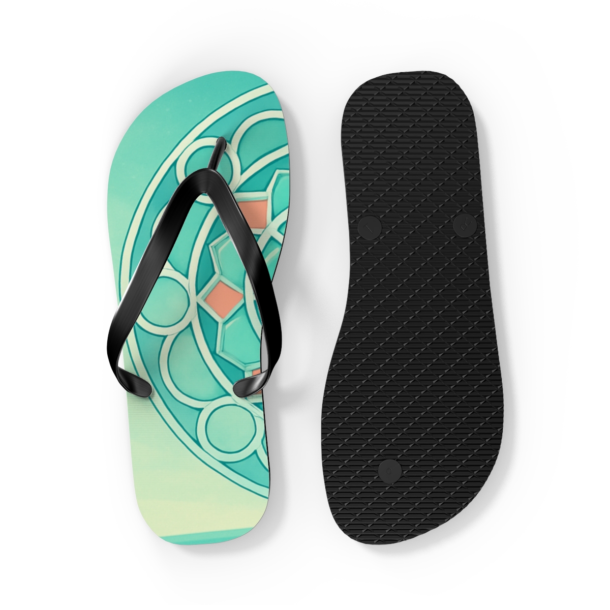 Celestial Mint Radiance Flip Flops