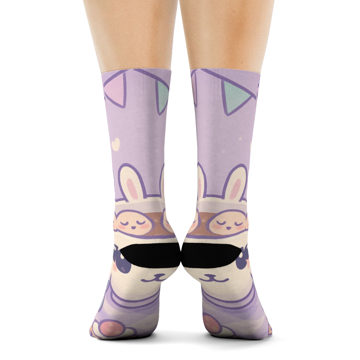Bubble Tea Bunny Tea Party warm winter socks