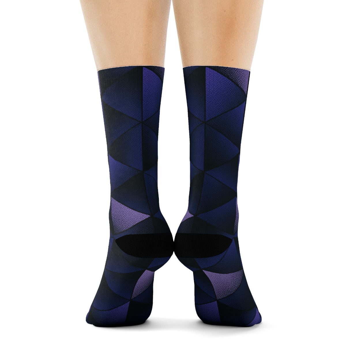 Hex Prism Halftone Tiling designer logo socks