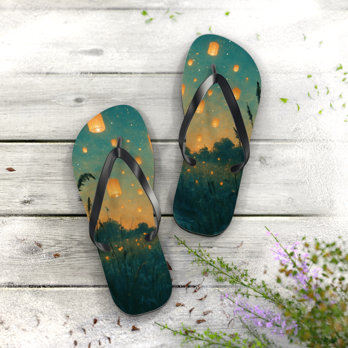 Midsummer Lantern Drift soft sole flip flops