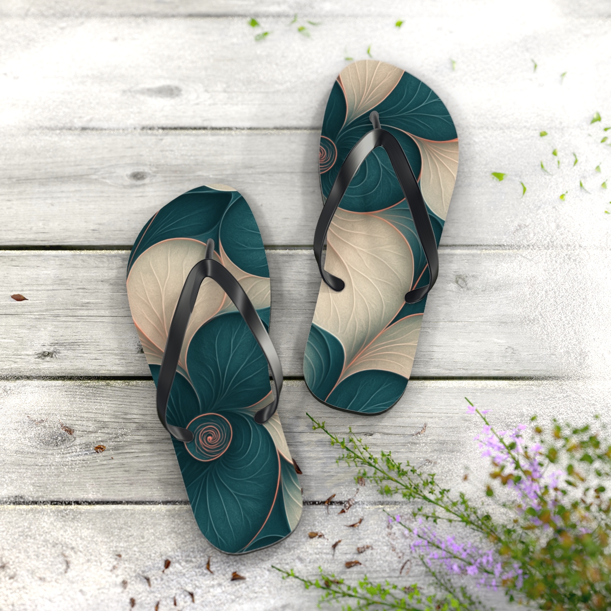 Orchid Pulse Tessellation comfortable casual flip flops