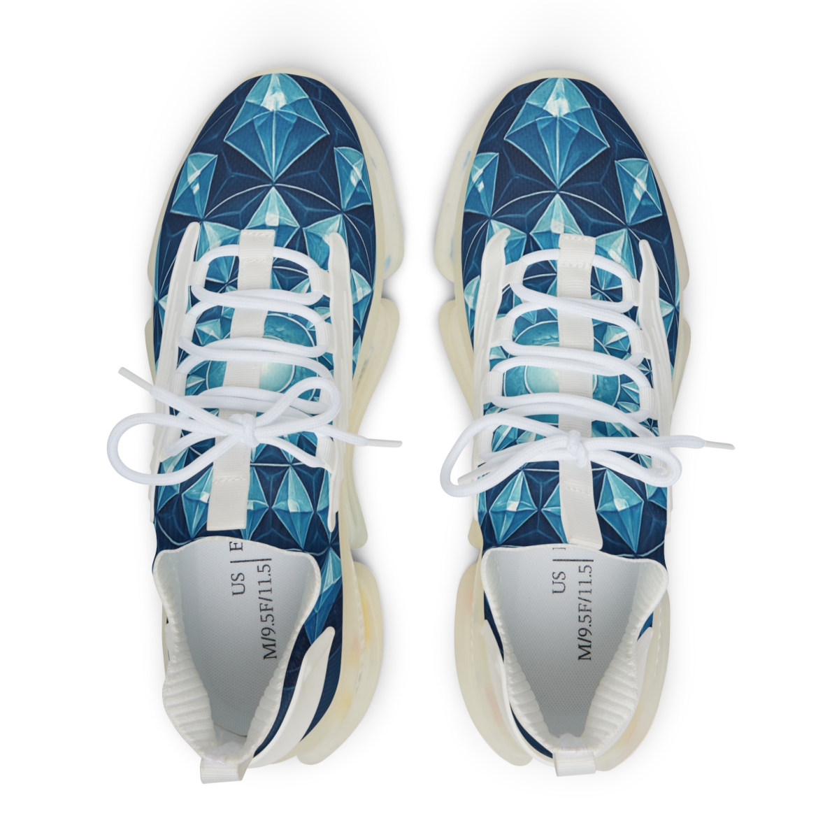 Radial Prism Lattice unique printed sneakers