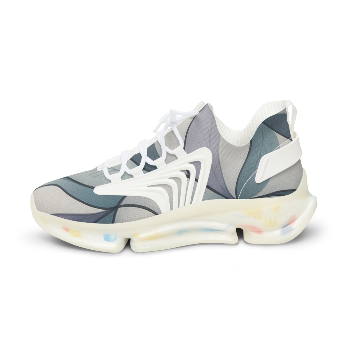 Orchid Fractal Ribbon Weave stylish casual sneakers