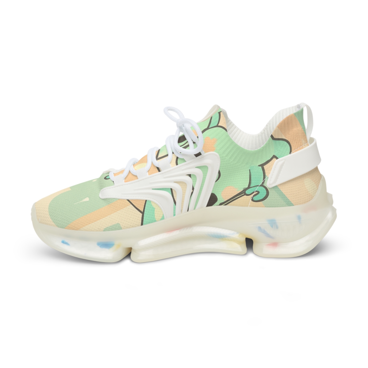 Pastel Umbrella Frog Parade designer branded sneakers