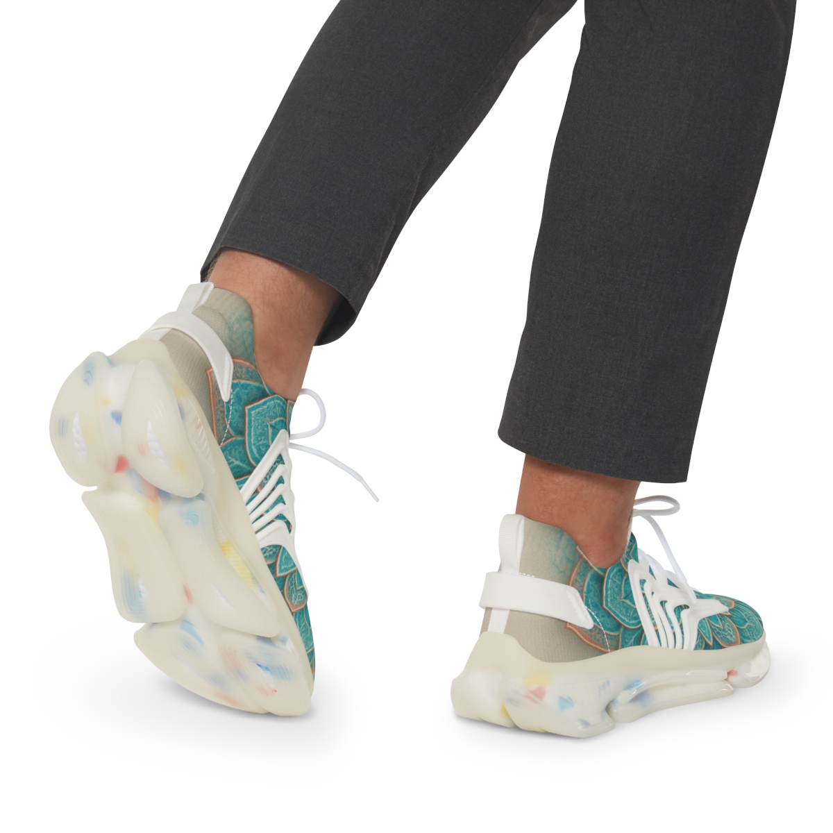 Turquoise Bloom Harmony Sneakers
