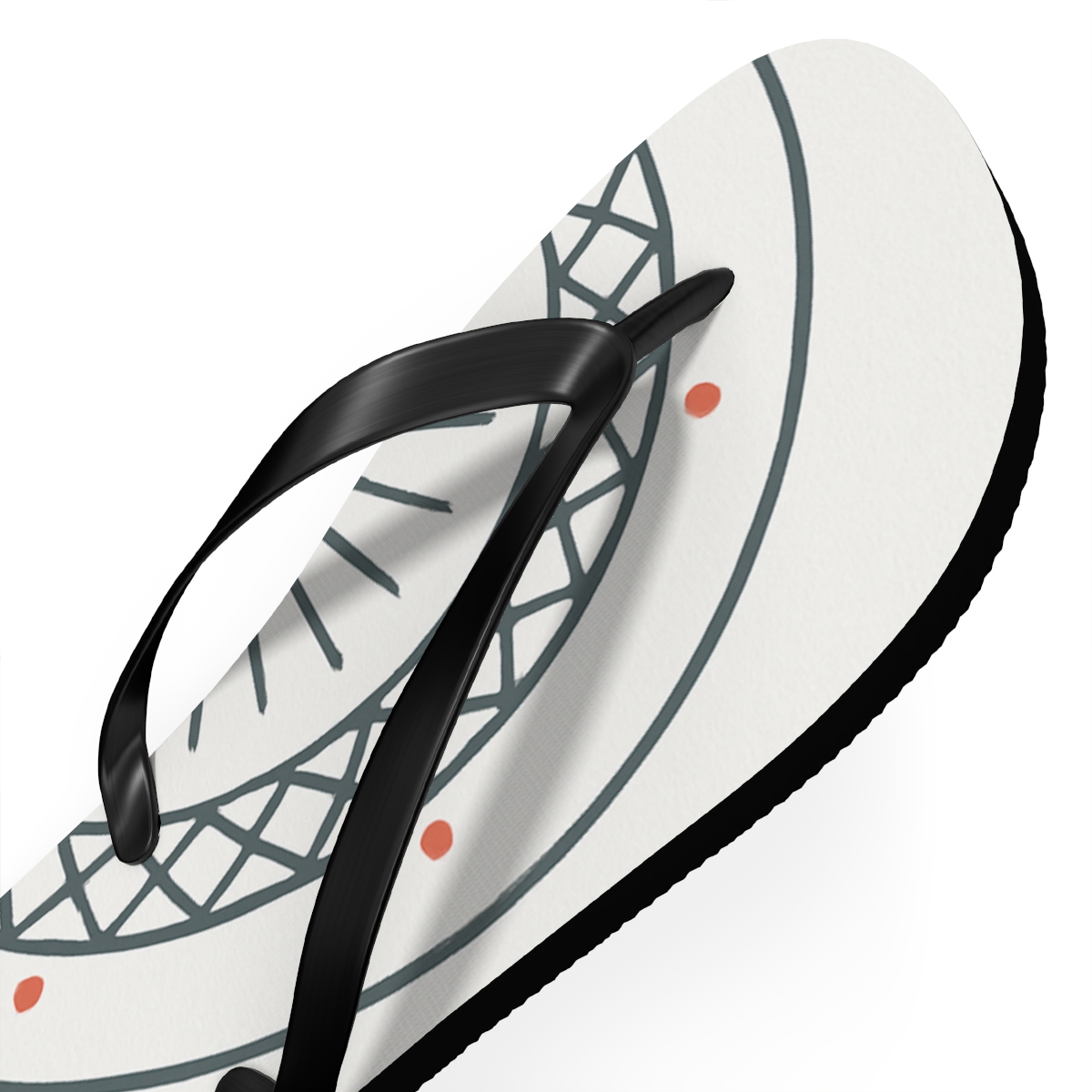 Minimal Starwheel Lattice trendy printed flip flops