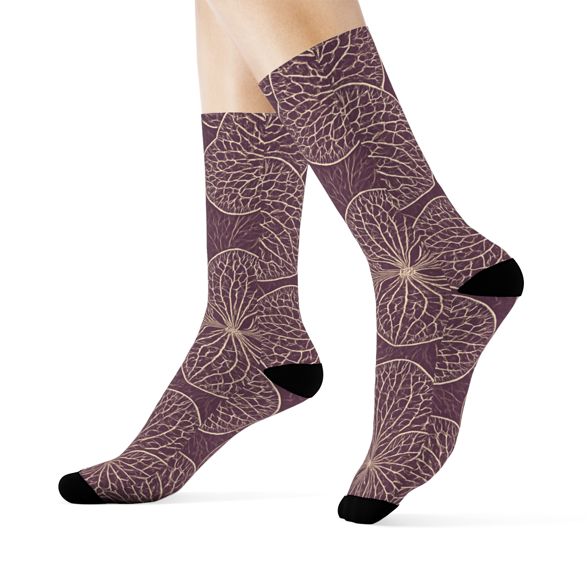 Orchid Vein Lattice sports performance socks