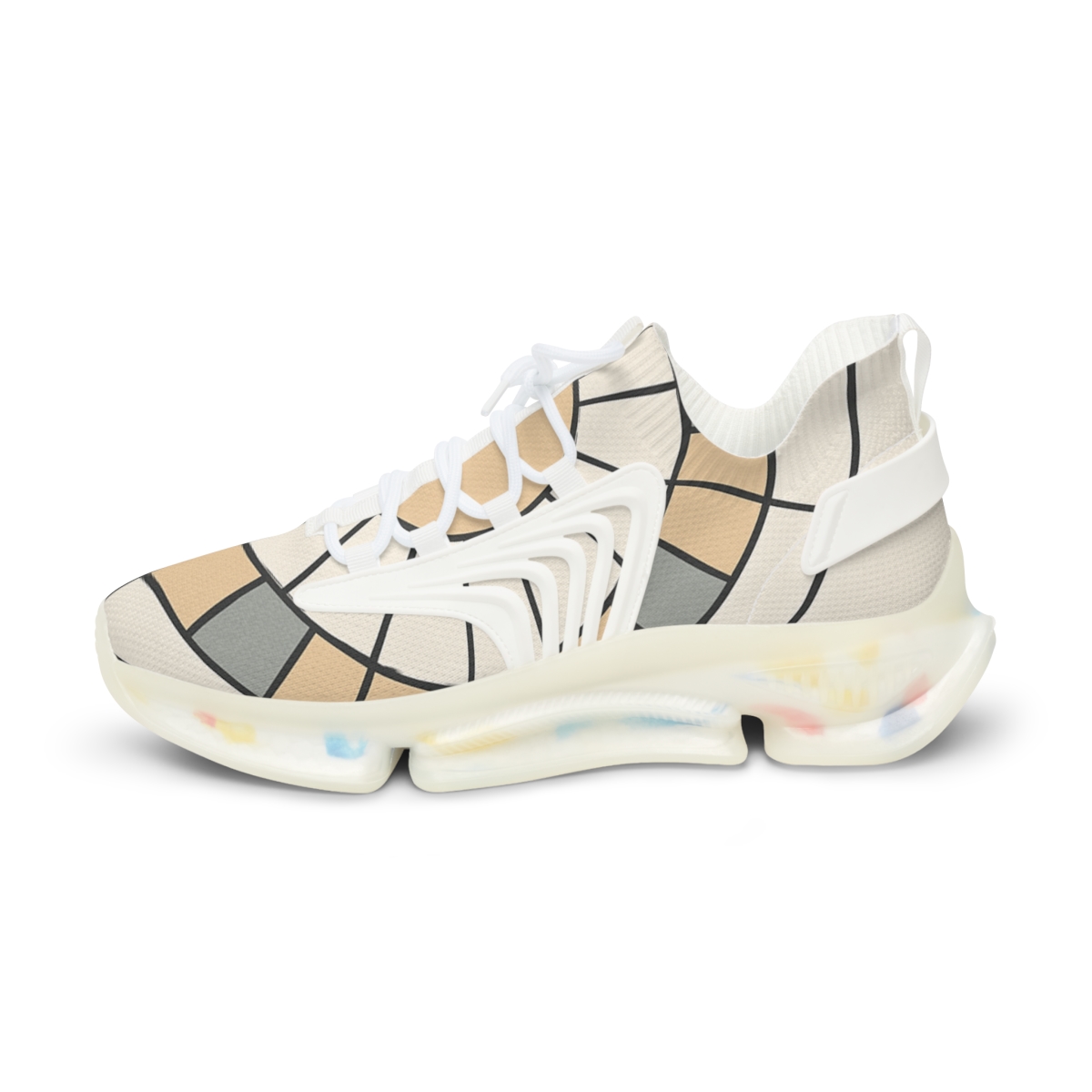 Minimal Sunline Mosaic Disk stylish casual sneakers