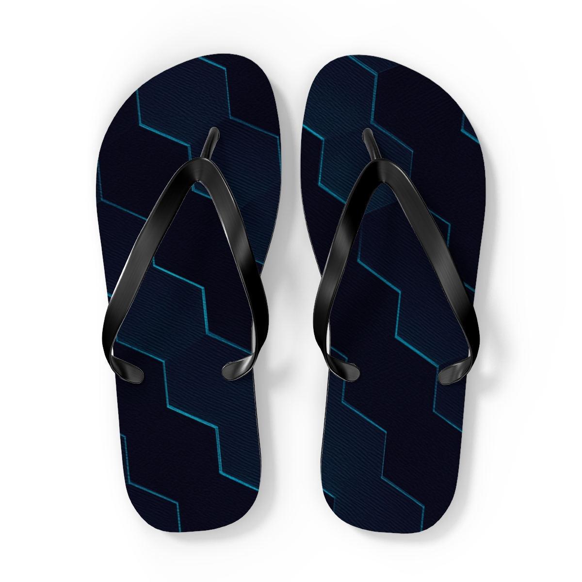 Moire Hex Drift Tapestry personalized beach flip flops