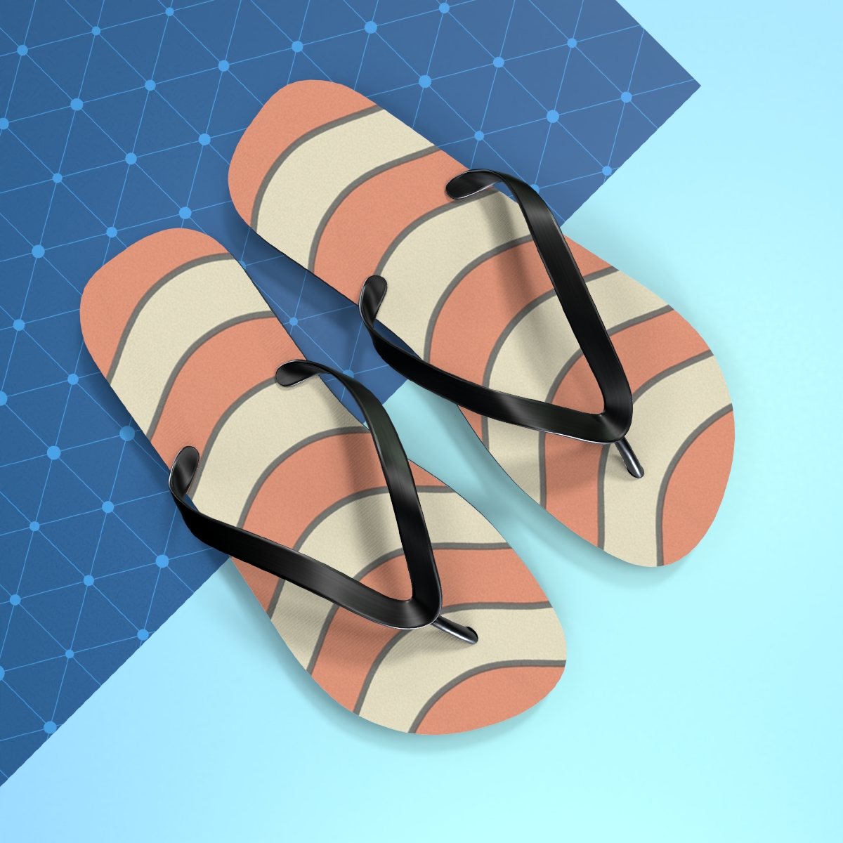 Coral Tide Harmony Flip Flops