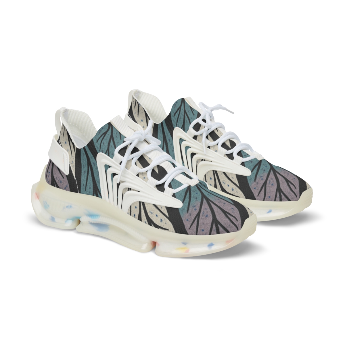 Orchid Vein Interlace designer branded sneakers