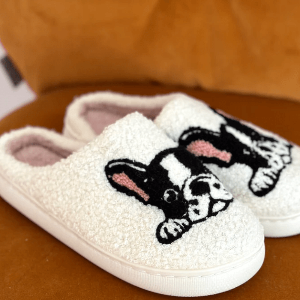 Terrier Printed Slip On Slippers