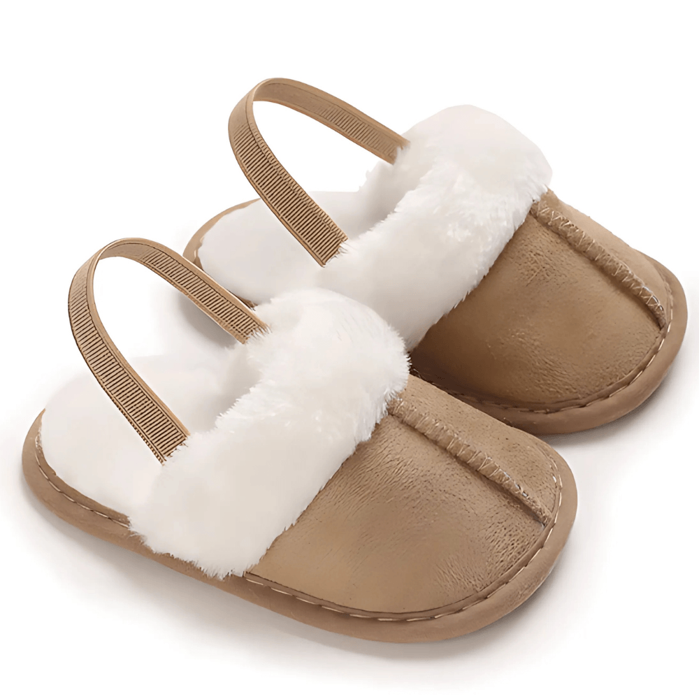 Baby Slip On Fur Slides