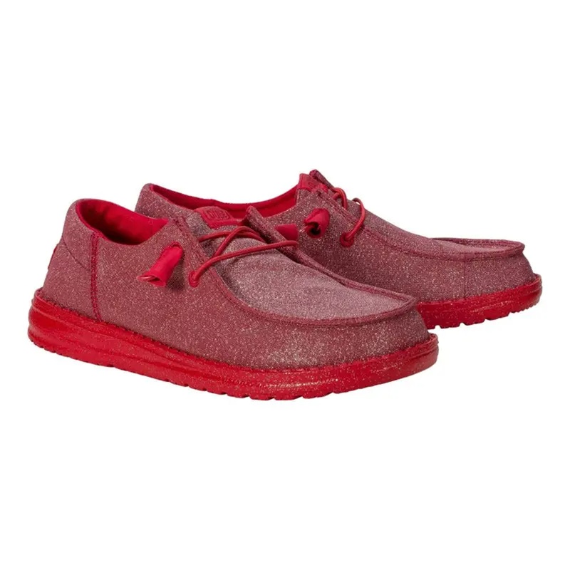 Comfortable Casual Slip On Shoes With Lace Detail For Women