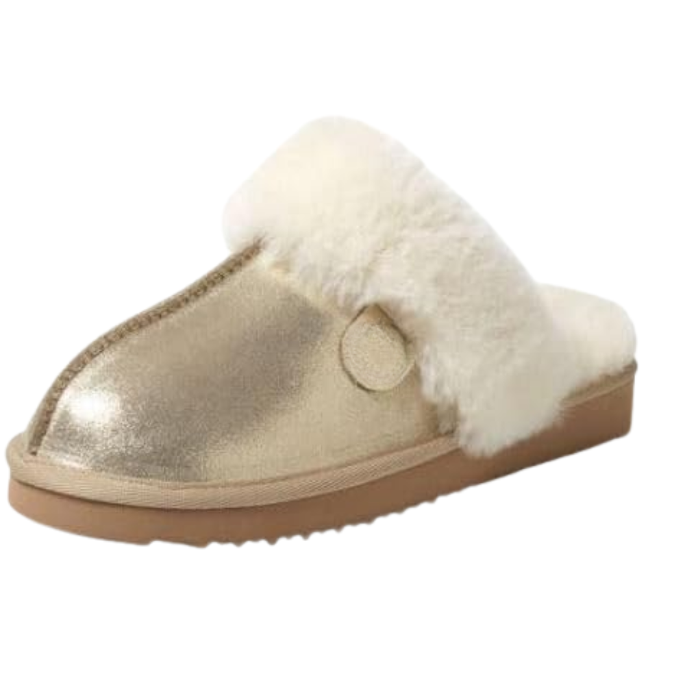 Fireside Shearling Fur Scuff Slippers