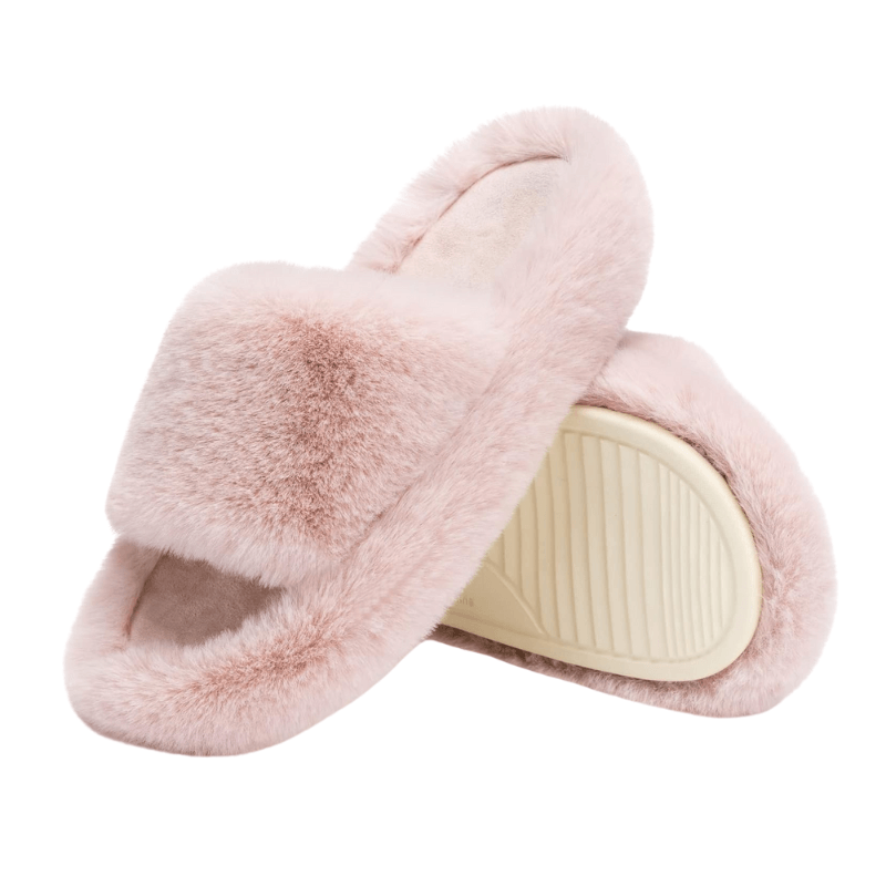 Cozy Faux Fur Slide Slippers