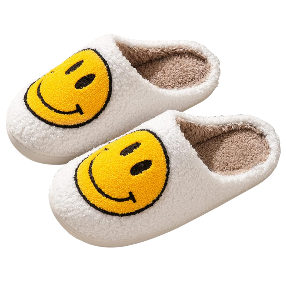 Retro Smile Expression Slip On Slippers