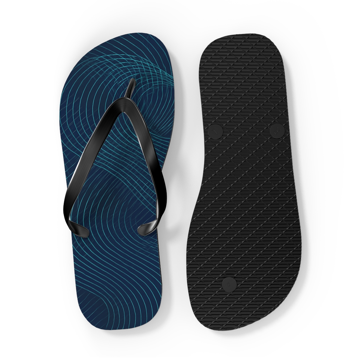 Moire Orbit Interference Weave stylish summer flip flops