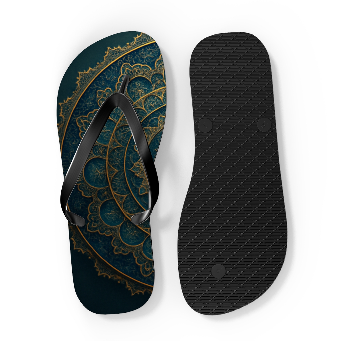 Celestial Mandala Harmony Flip Flops