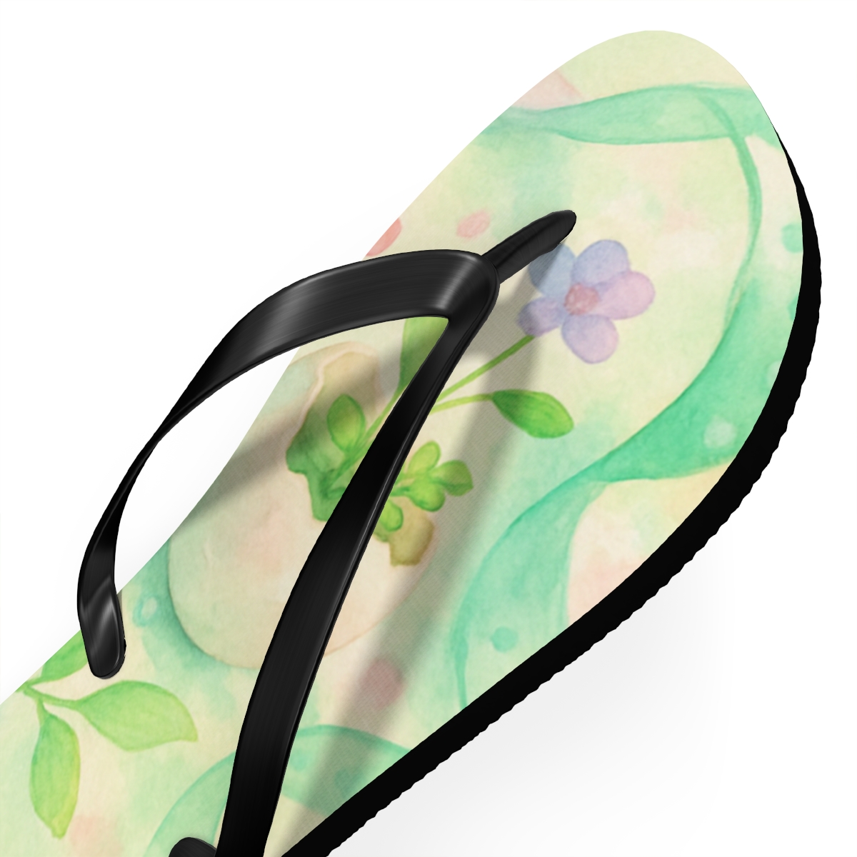 Spring Equinox Eggshell Garden stylish summer flip flops