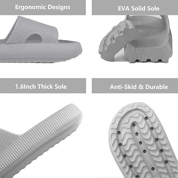 Cushioned Slippers - Perfect for Indoor and Outdoor Use - Cloud Cushion Slides