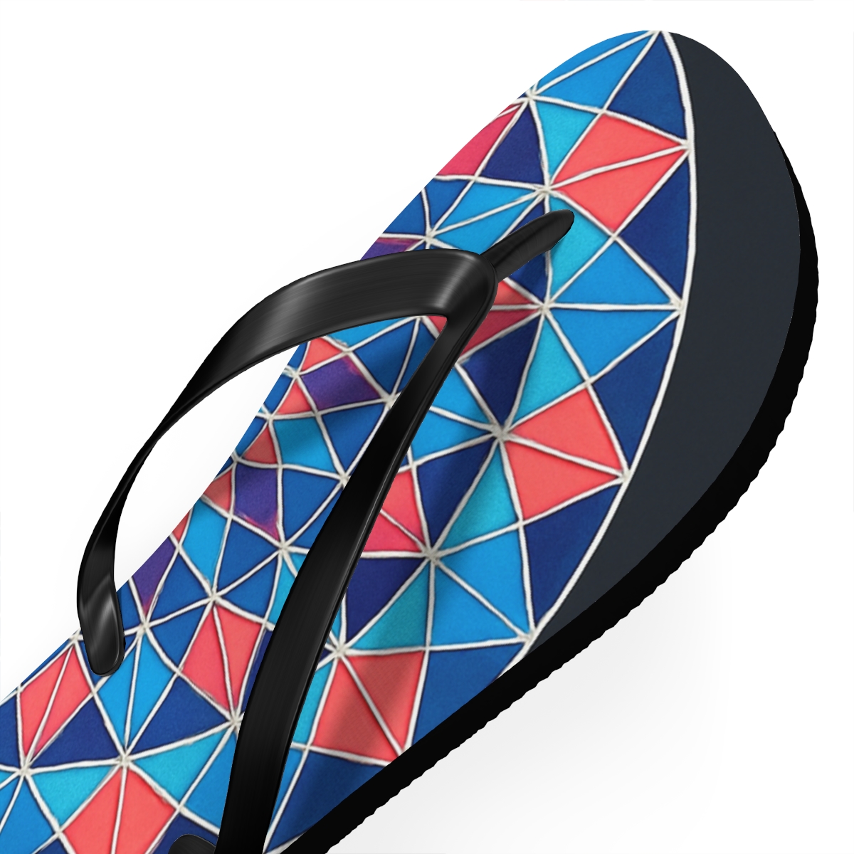 Prismatic Ring Mosaic comfortable casual flip flops