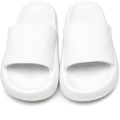 Comfy Cushioned Thick Sole Slides – All Day Support-Cloud Cushion Slides