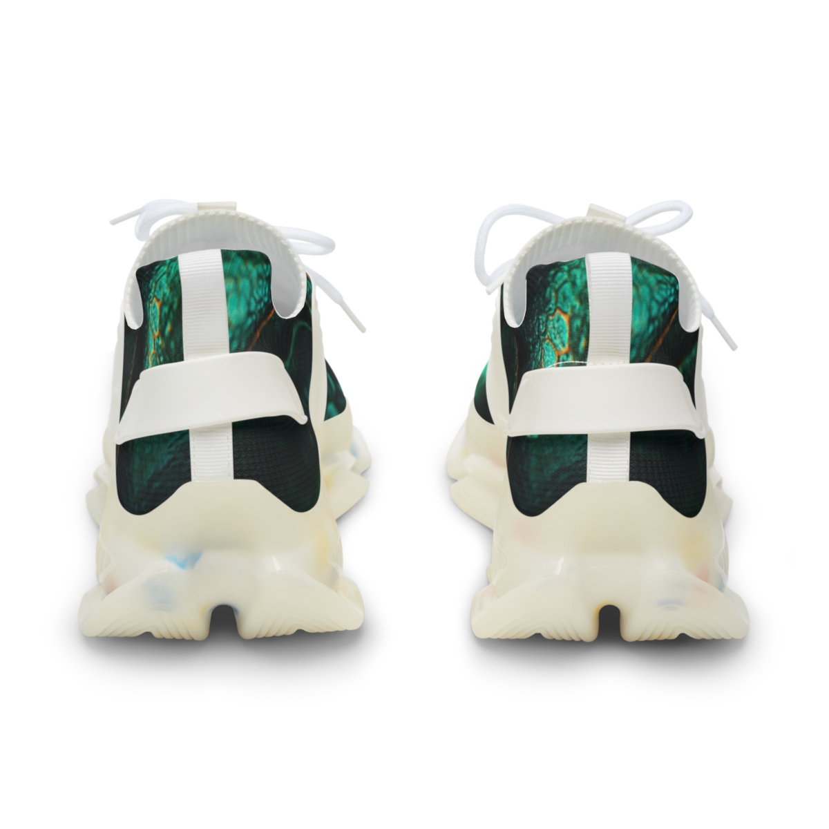 Iridescent Beetle Mosaic stylish casual sneakers