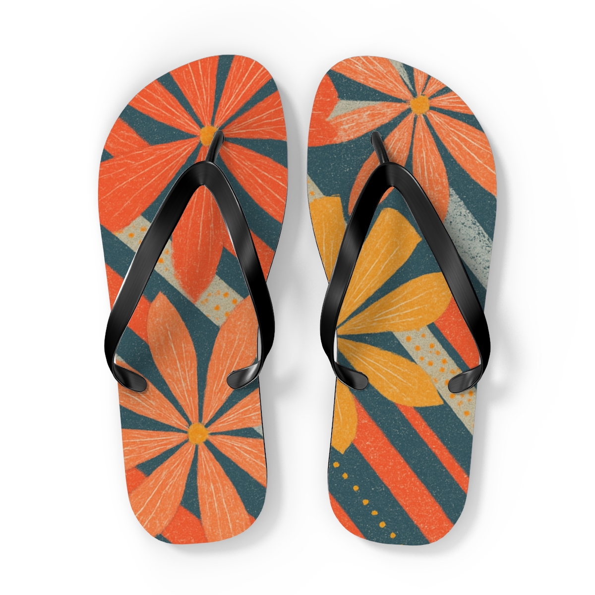 Nova Blossom Stripe Harmonics soft sole flip flops