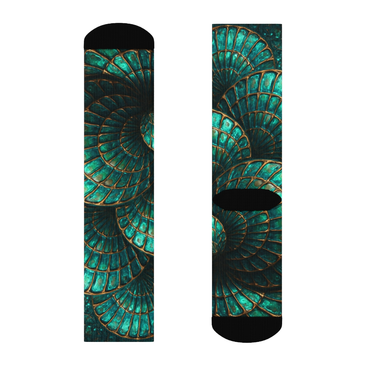 Iridescent Beetle Mosaic personalized cozy socks