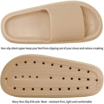 Comfy Cushioned Thick Sole Slides – All Day Support-Cloud Cushion Slides