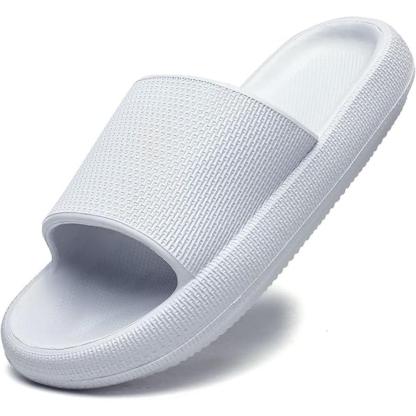 Comfy Cushioned Thick Sole Slides – All Day Support-Cloud Cushion Slides