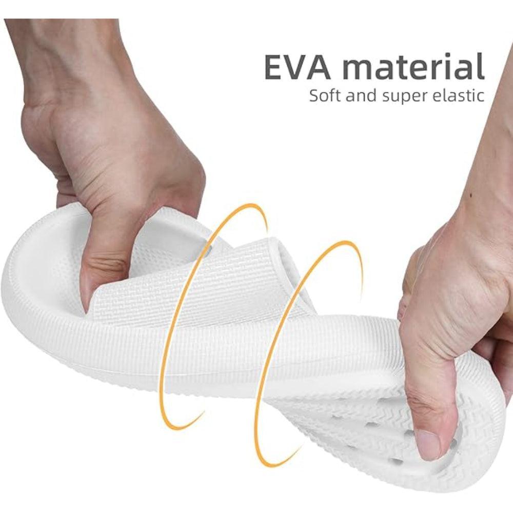 Comfy Cushioned Thick Sole Slides – All Day Support-Cloud Cushion Slides