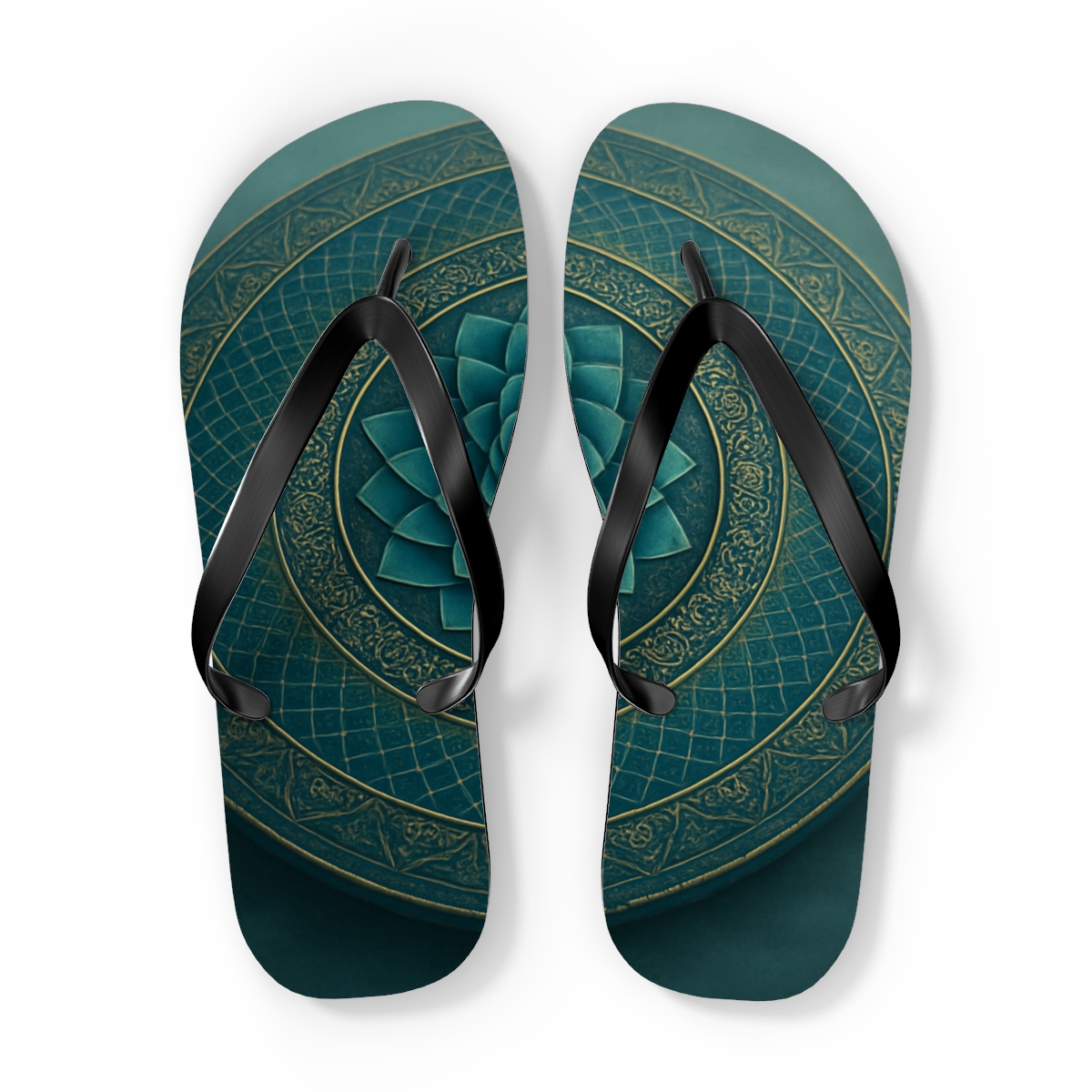 Spiral Petal Labyrinth stylish summer flip flops