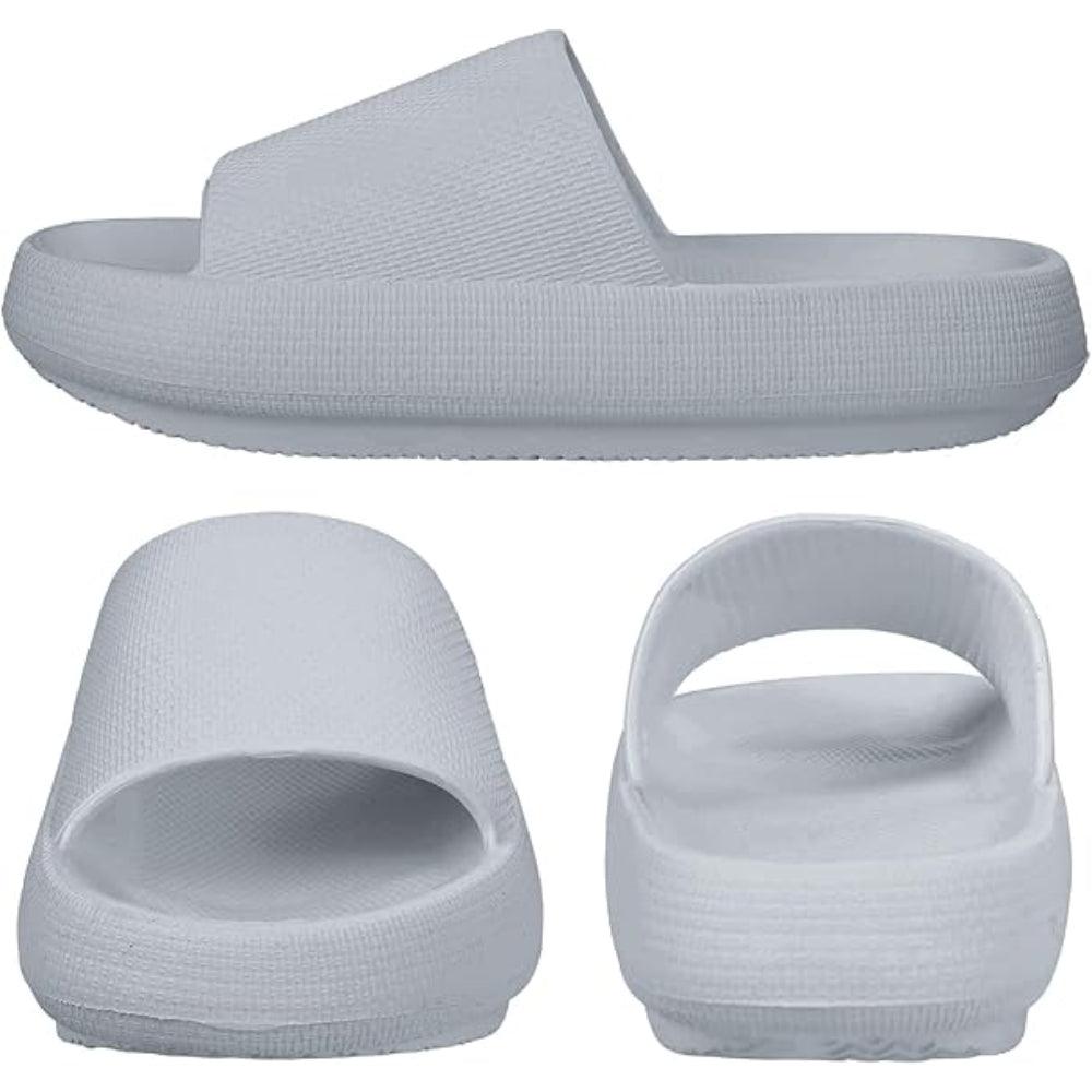 Comfy Cushioned Thick Sole Slides – All Day Support-Cloud Cushion Slides