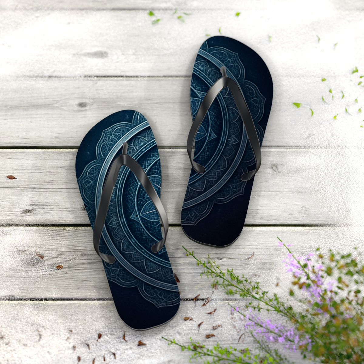 Prismatic Lattice Halo comfortable casual flip flops