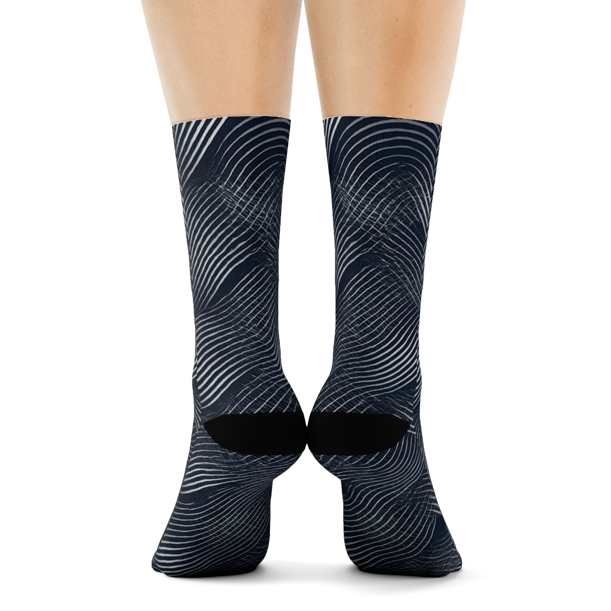 Moire Orbit Weave stylish patterned socks