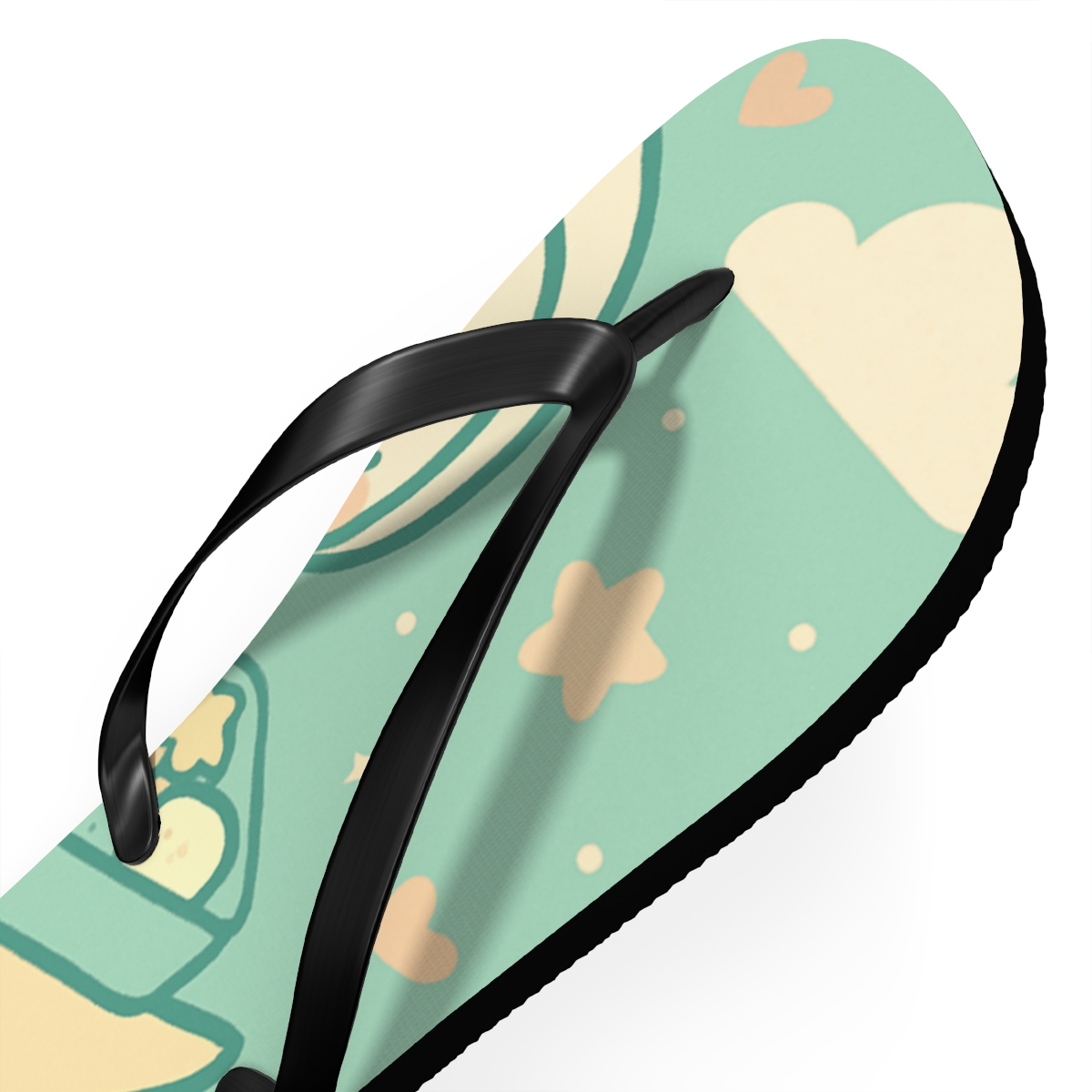 Moonlight Bento Astronaut Snacktime personalized beach flip flops