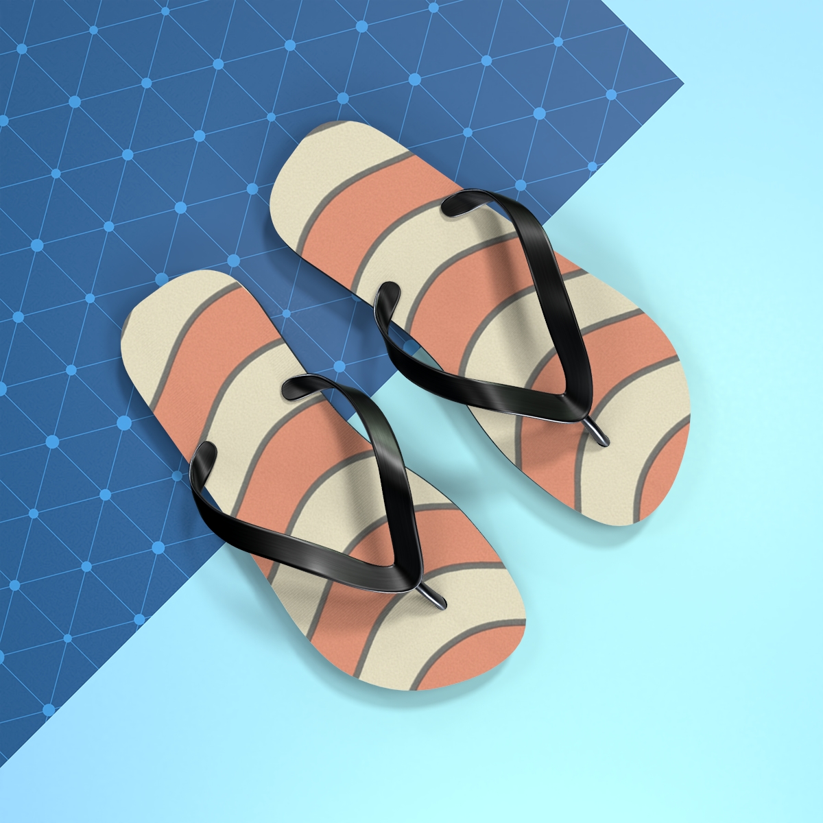 Coral Tide Harmony Flip Flops
