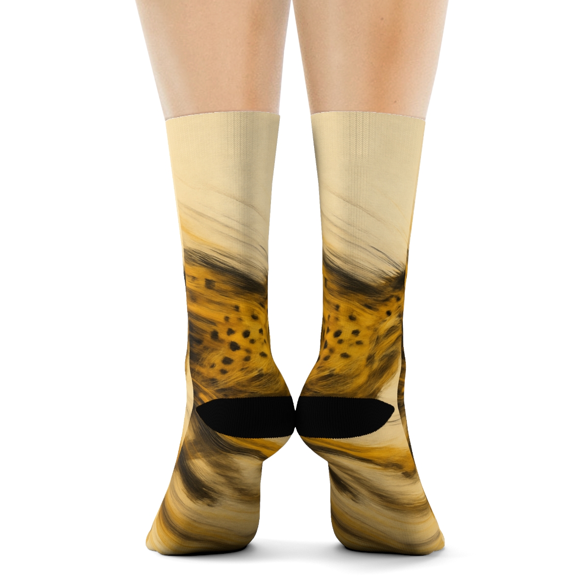 Pulse Trail Of The Sprinting Cheetah trendy colorful socks