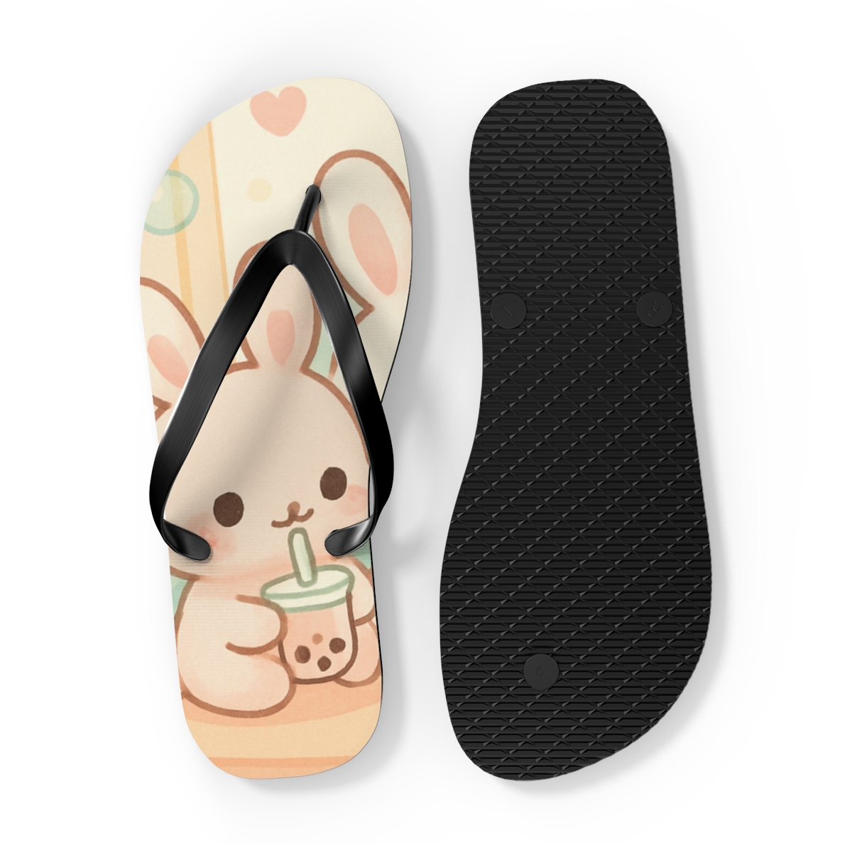 Pastel Bunny Bliss Flip Flops