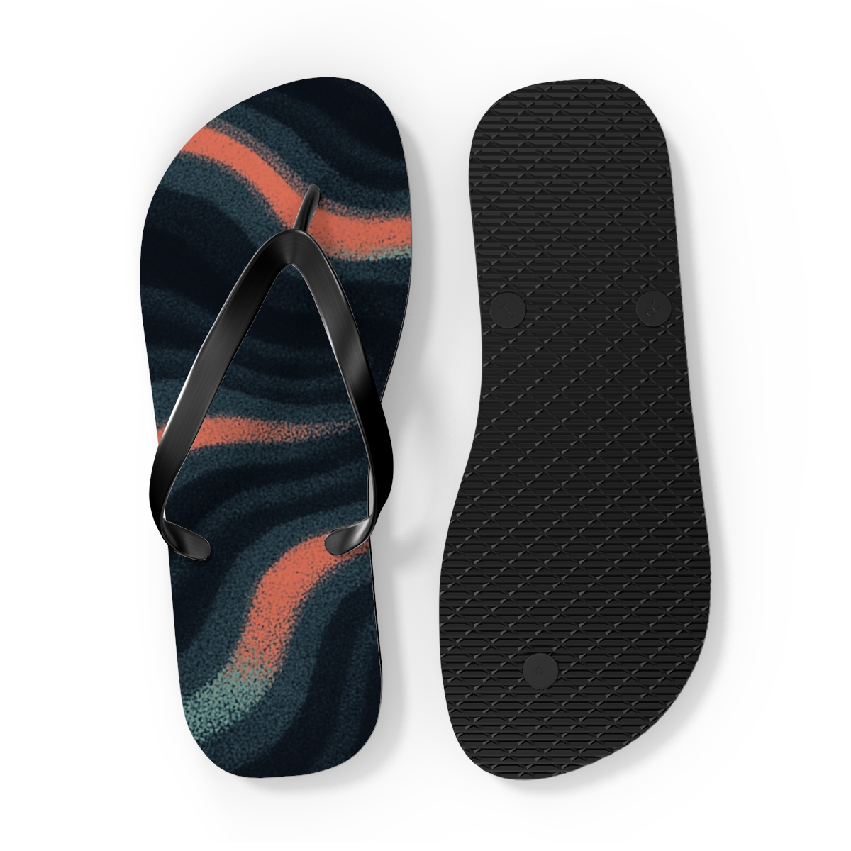 Cuttlefish Pulse Camouflage Symphony custom flip flops