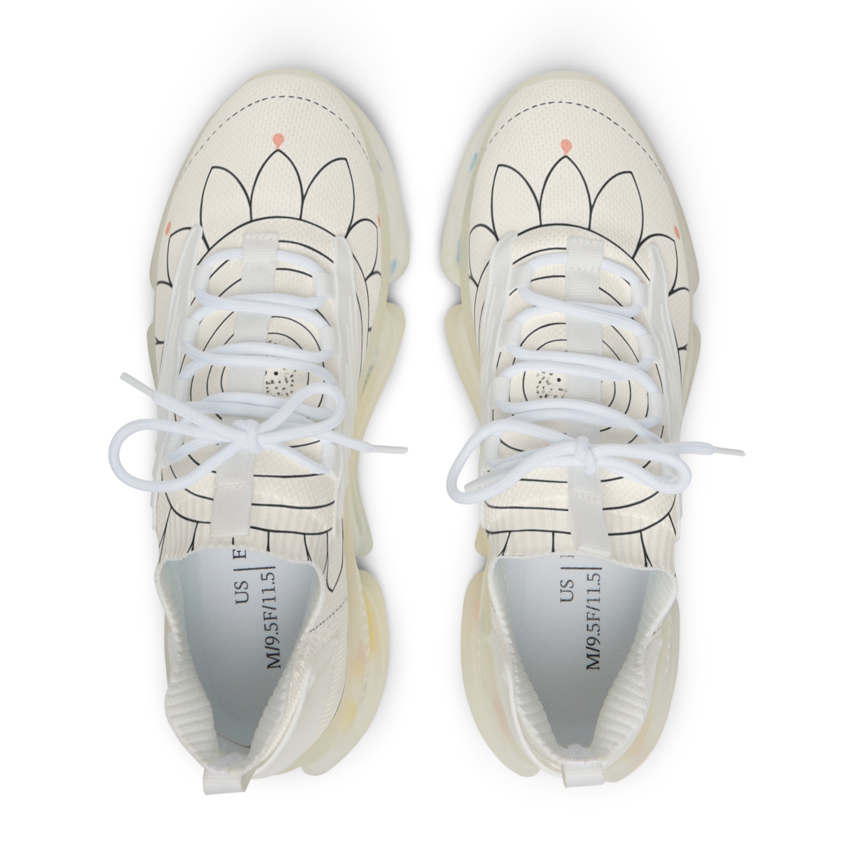 Minimal Orbit Petal Dial stylish casual sneakers