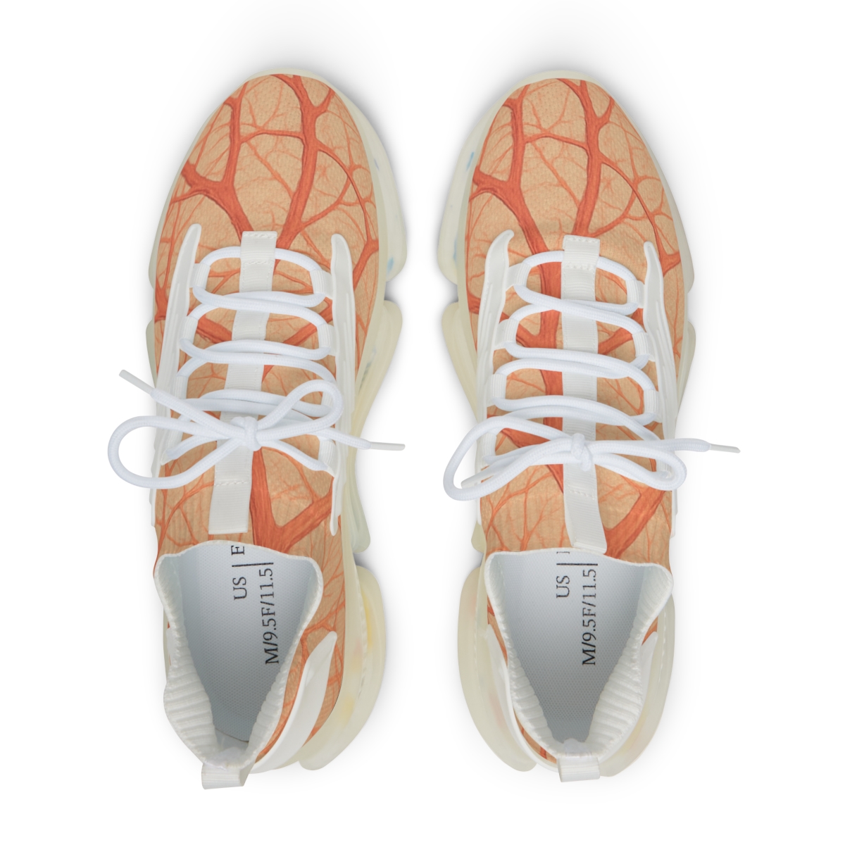 Coral Lattice Walk Sneakers