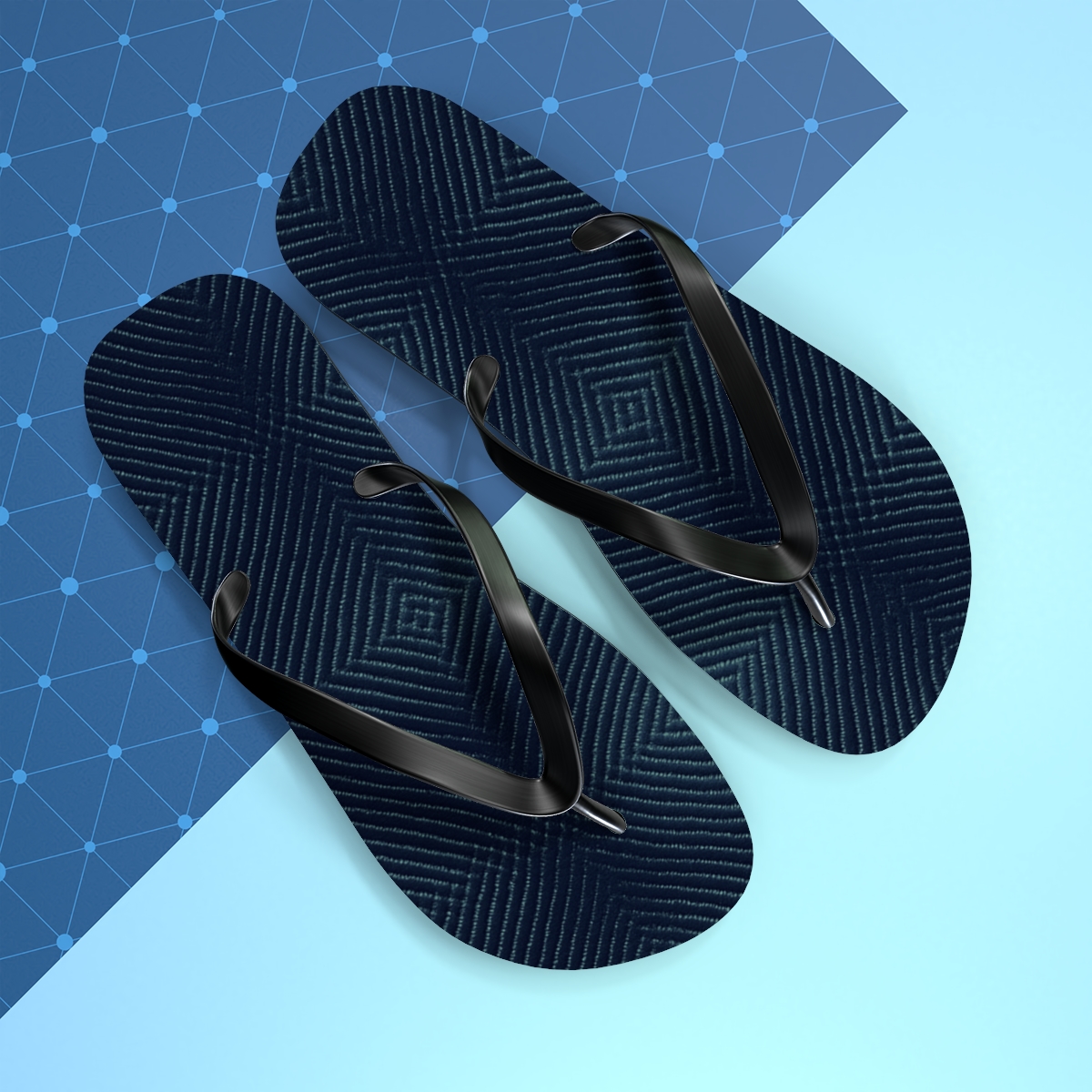 Moire Starfield Weave soft sole flip flops